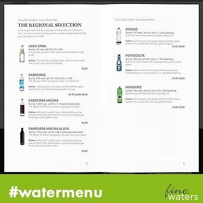 Water Menu