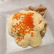 The ultimate Spanish tapa: Kyiv potato salad with Spanish conserved bonito tuna, carrots, and peas 